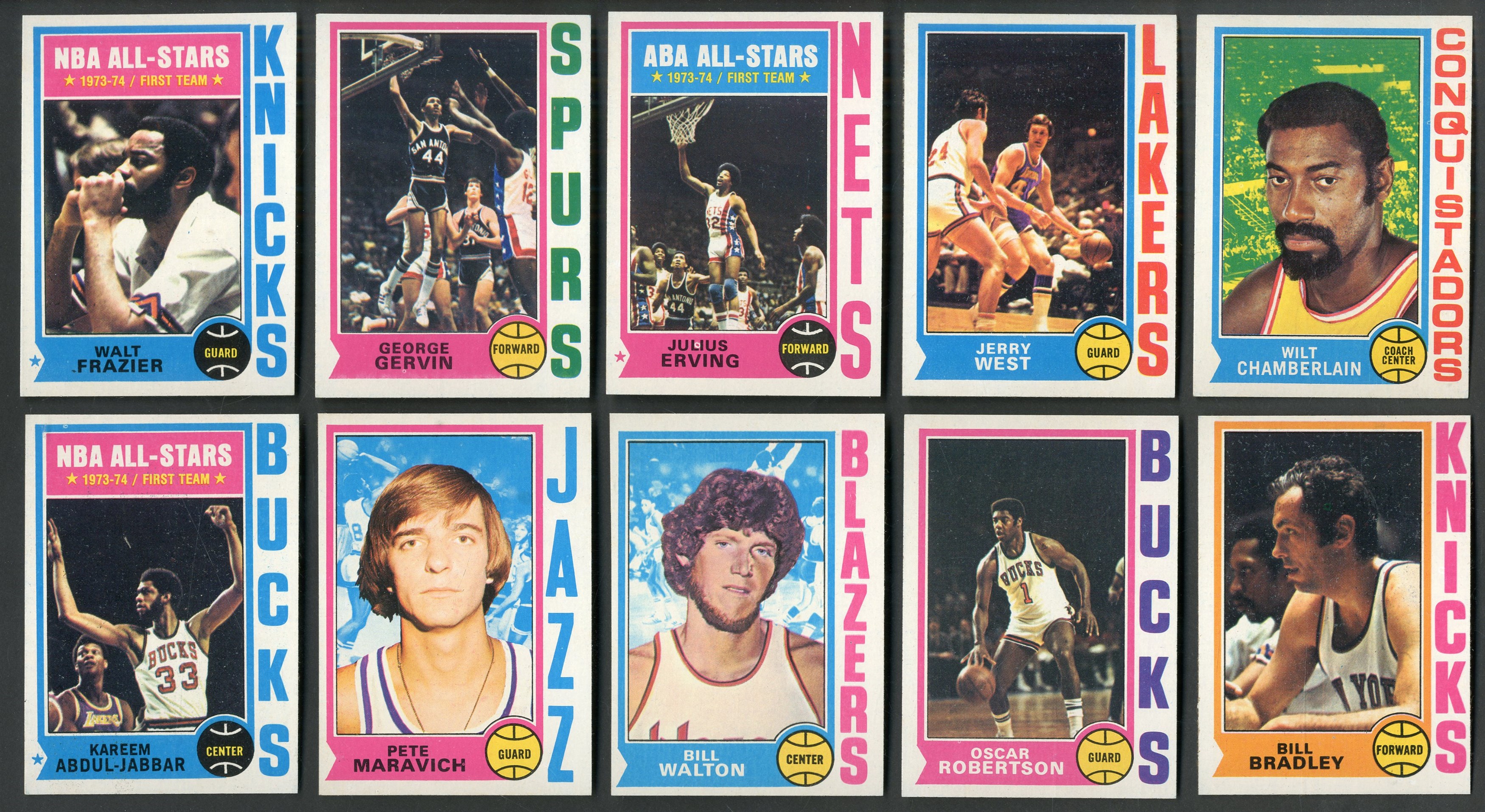 Basketball Cards - 1974-75 Topps Basketball High Grade Complete Set
