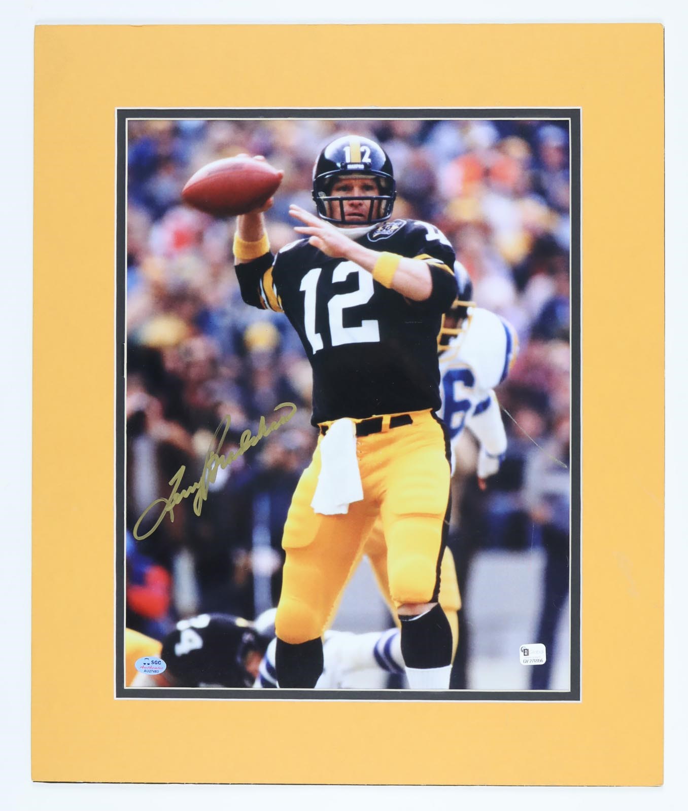 - Terry Bradshaw Signed Pittsburgh Steelers Oversized Photograph (SGC)