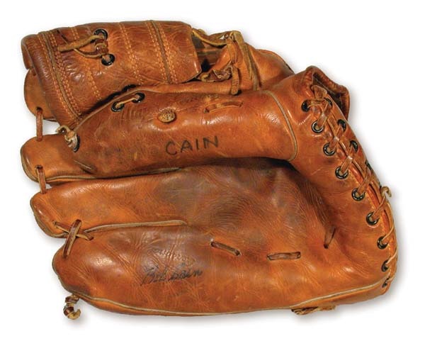 Baseball Equipment - Early 1950's Bob Cain Game Worn Glove