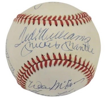 Baseball Autographs - 500 Home Run Club w/11 Signatures PSA