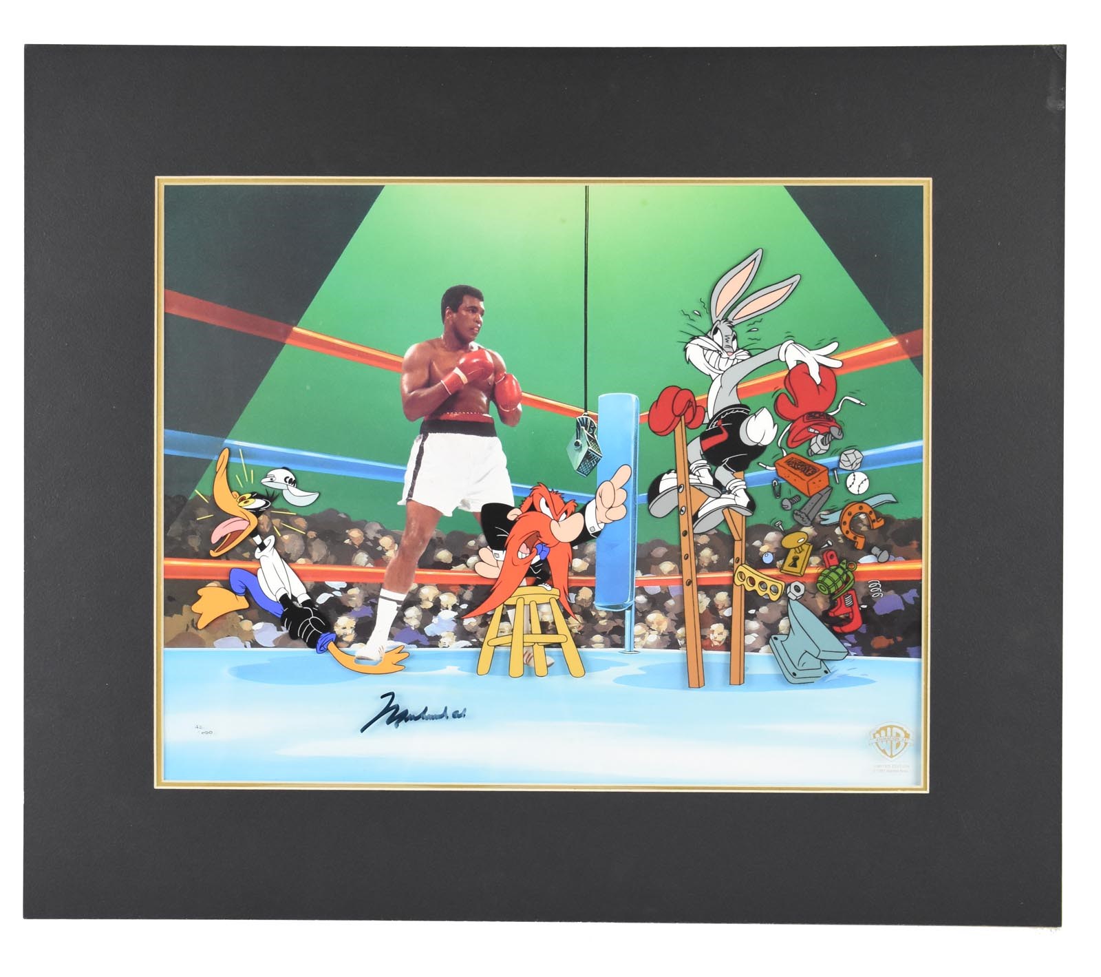 Muhammad Ali & Boxing - Muhammad Ali Signed Warner Brothers Sericel (LOA)