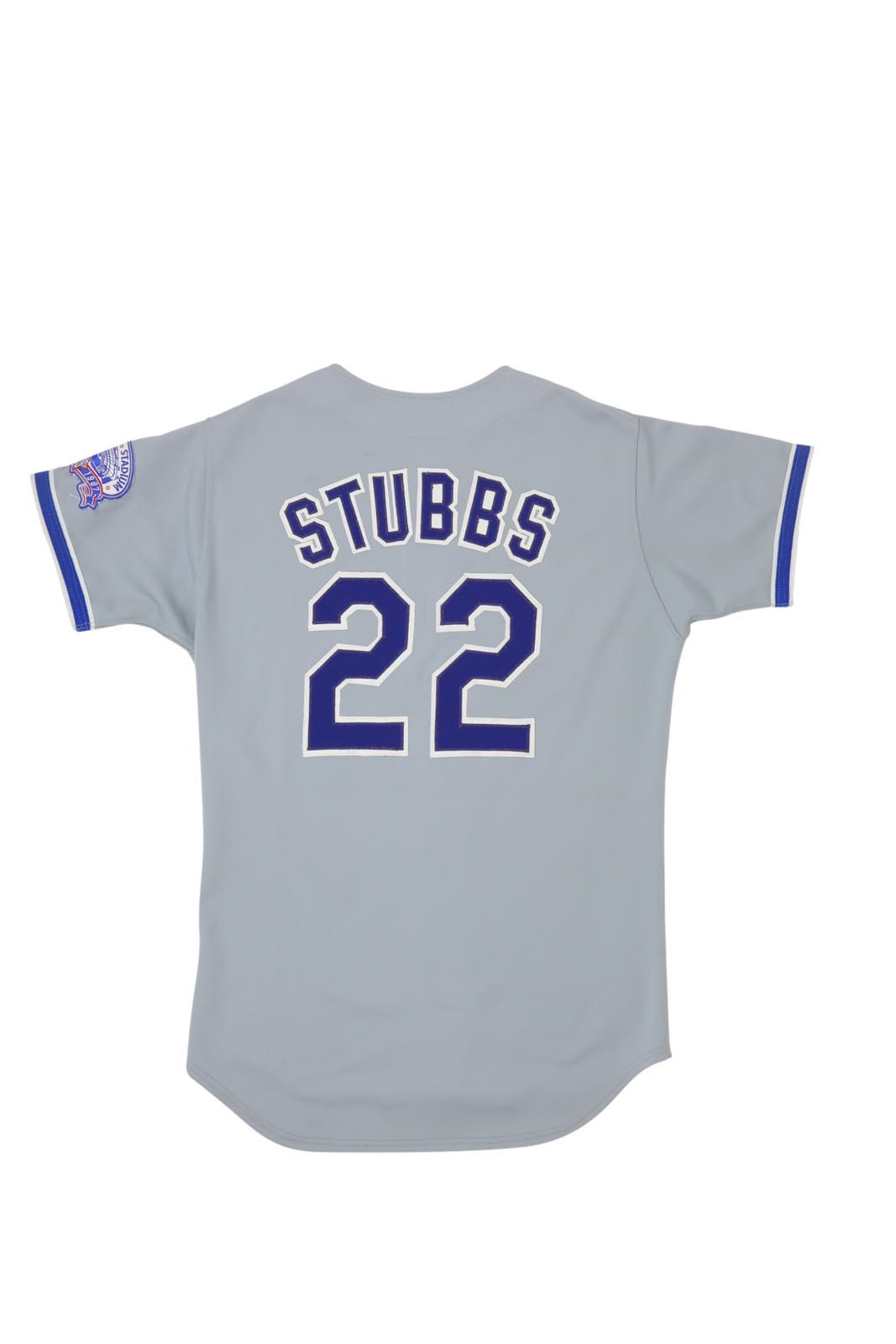 1987 Franklin Stubbs Los Angeles Dodgers Game Worn Jersey - 25th Anniversary Patch