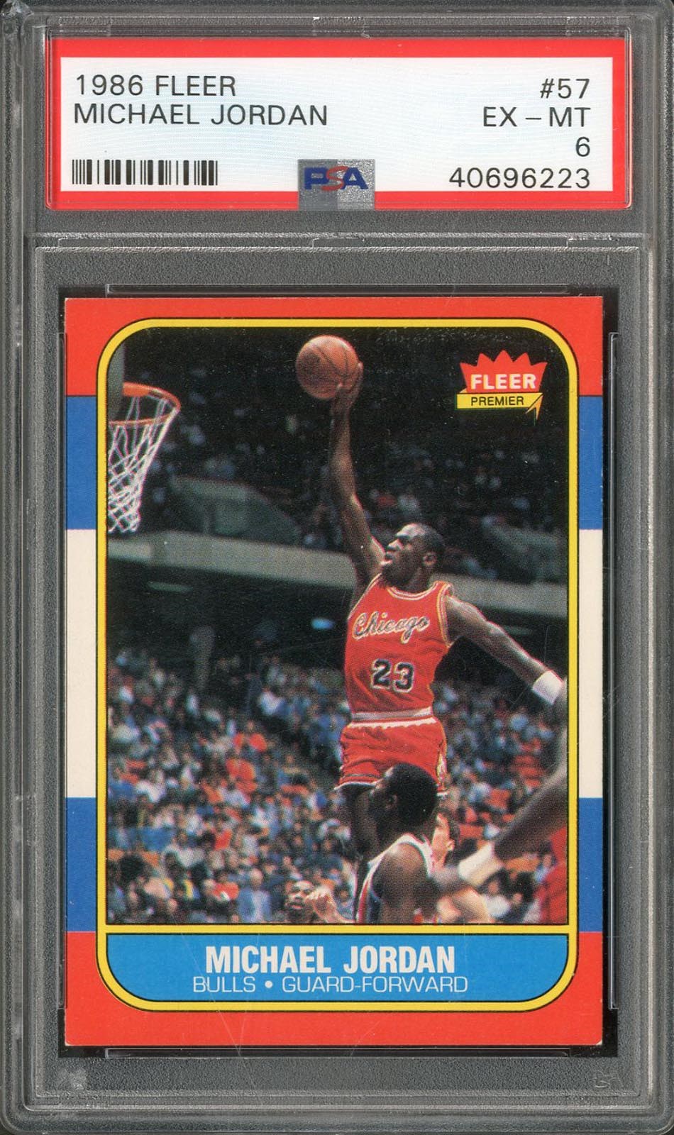 1986-87 Fleer #57 Michael Jordan PSA 6