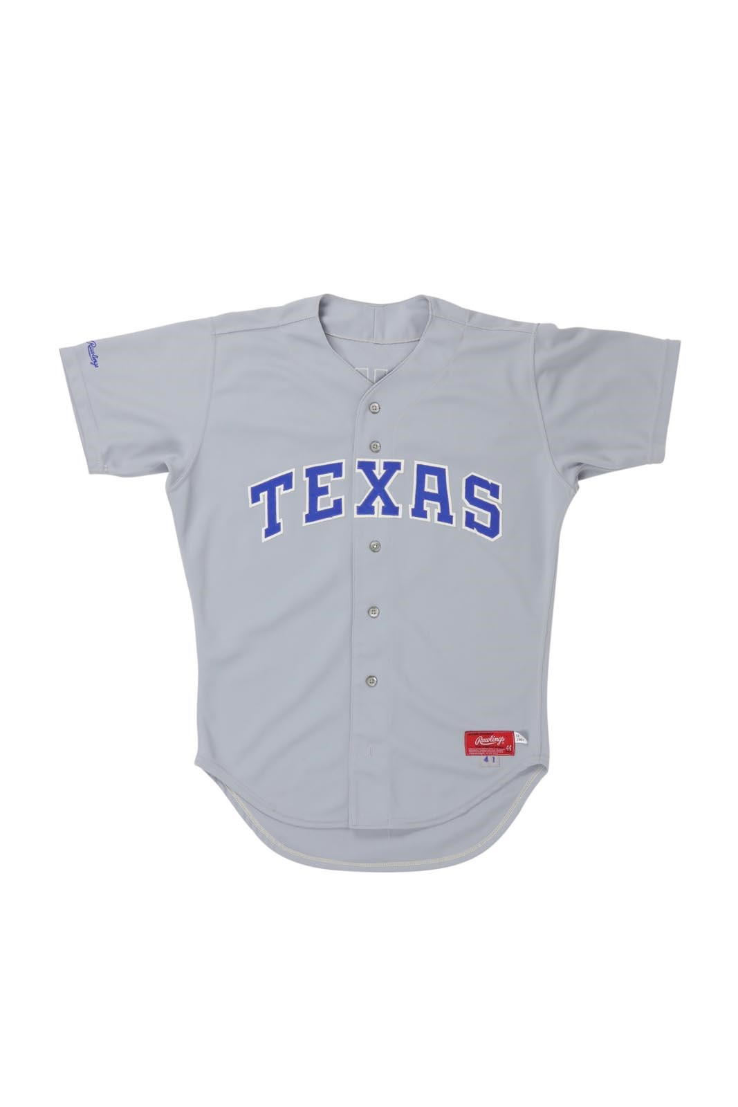 - 1987 Don Slaught Texas Rangers Game Worn Jersey