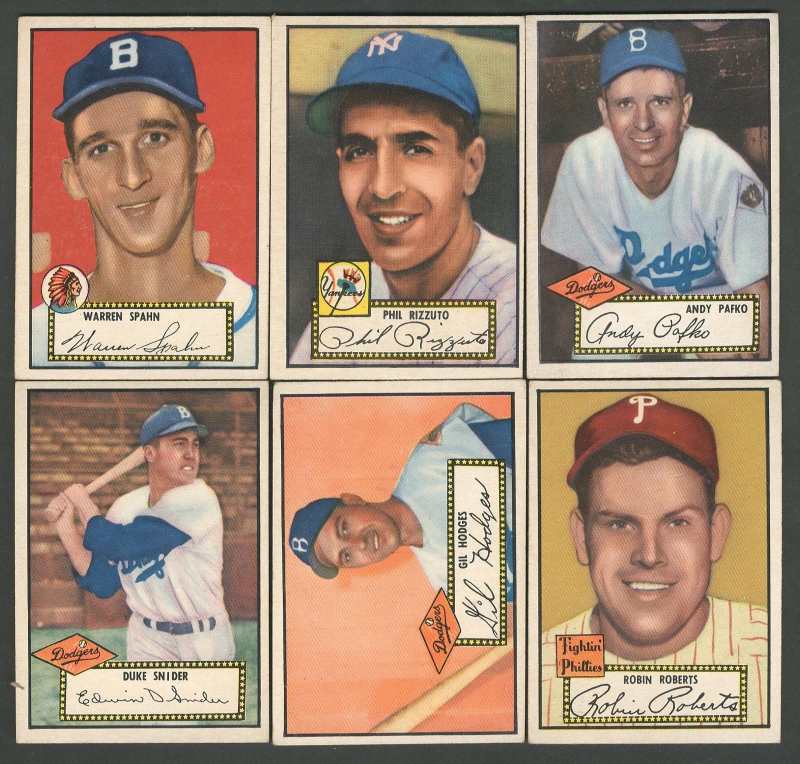 - 1952 Topps #1-80 Complete Run with Nice #1 Andy Pafko