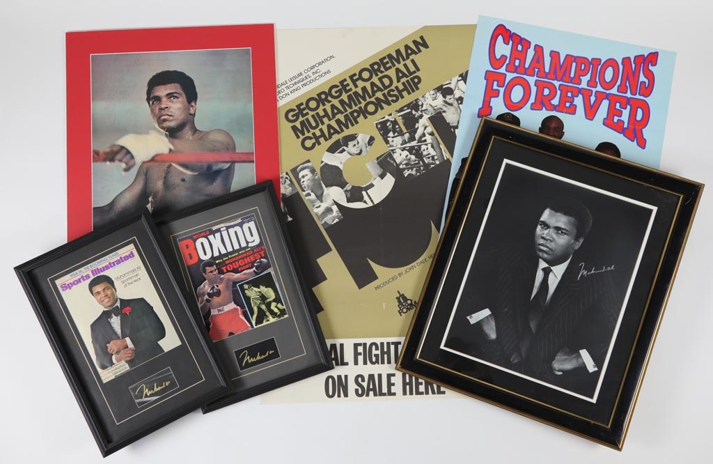 - Muhammad Ali Signed Memorabilia Collection (6)