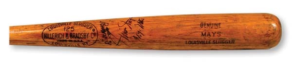 - 1973 Willie Mays Game Used Bat (35")