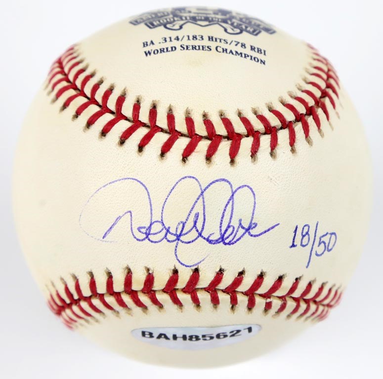 Derek Jeter Single Signed "ROY 96" Baseball