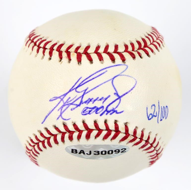 - Ken Griffey Jr. Single Signed Baseball with 500th Home Run Inscription