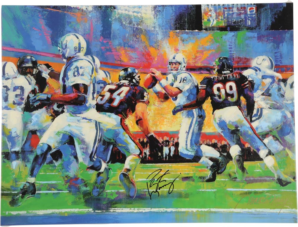 Sports Fine Art - Peyton Manning "Victory" by Malcom Farley