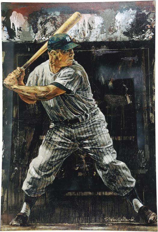 - Yankee Trilogy with Ruth, Gehrig, and Mantle Giclee by Stephen Holland