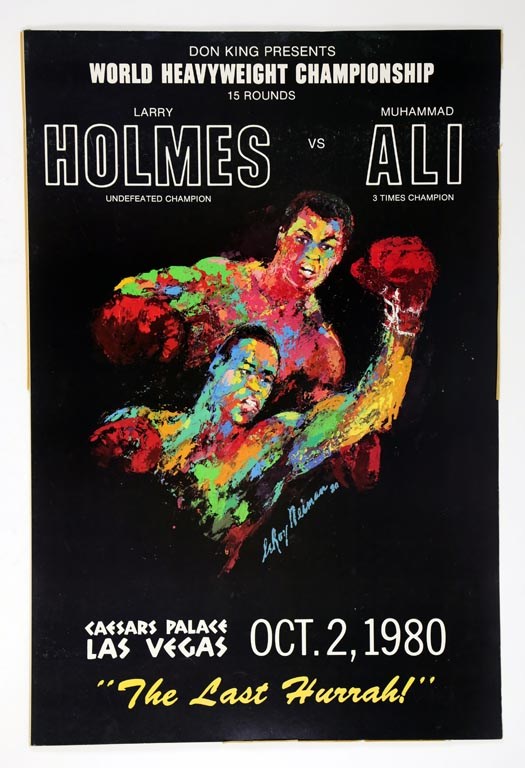 Muhammad Ali & Boxing - 1980 Ali Vs Holmes "The Last Hurrah" World Heavyweight Championship Site Poster