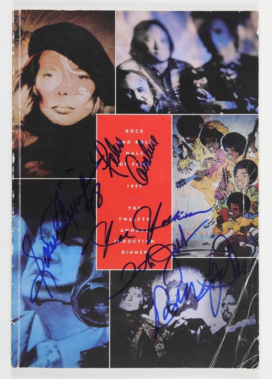 Rock And Pop Culture - 1997 Rock and Roll Hall Of Fame Signed Induction Program