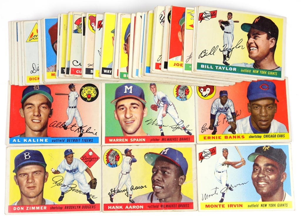 - 1955 Topps Baseball Cards (70)