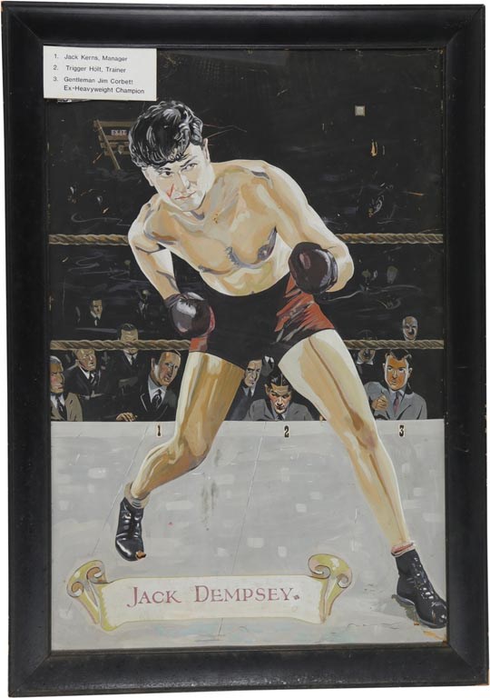 Jack Dempsey Original Painting by Ken Stowell