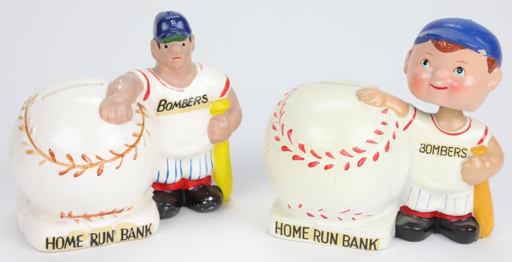 Baseball Memorabilia - Duo of 1960s "Bombers" Home Run Banks