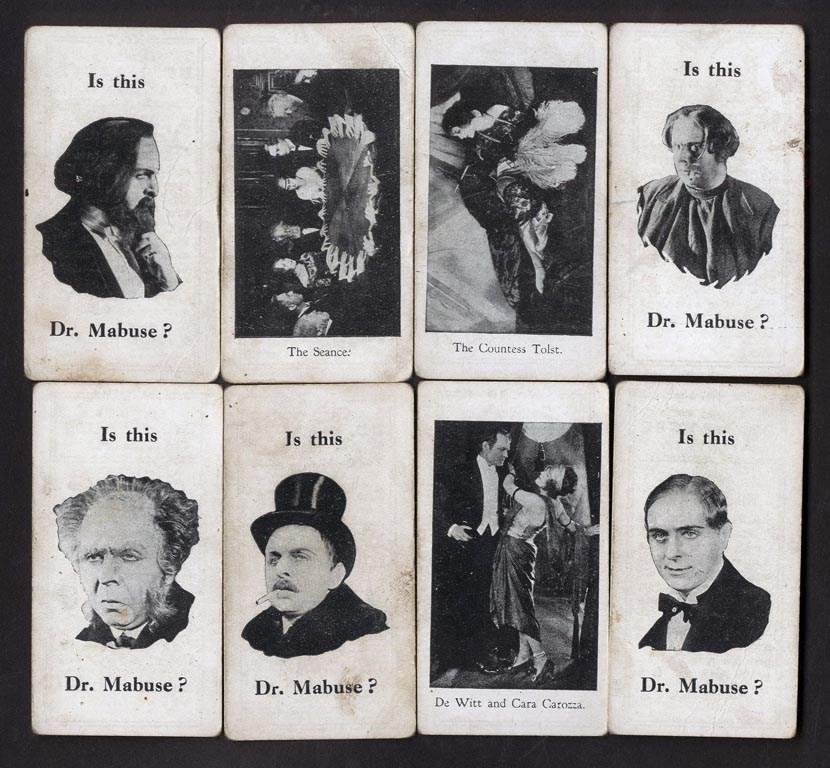 Rock And Pop Culture - Partial Set of Dr. Mabuse Promotional Cards (8/12)