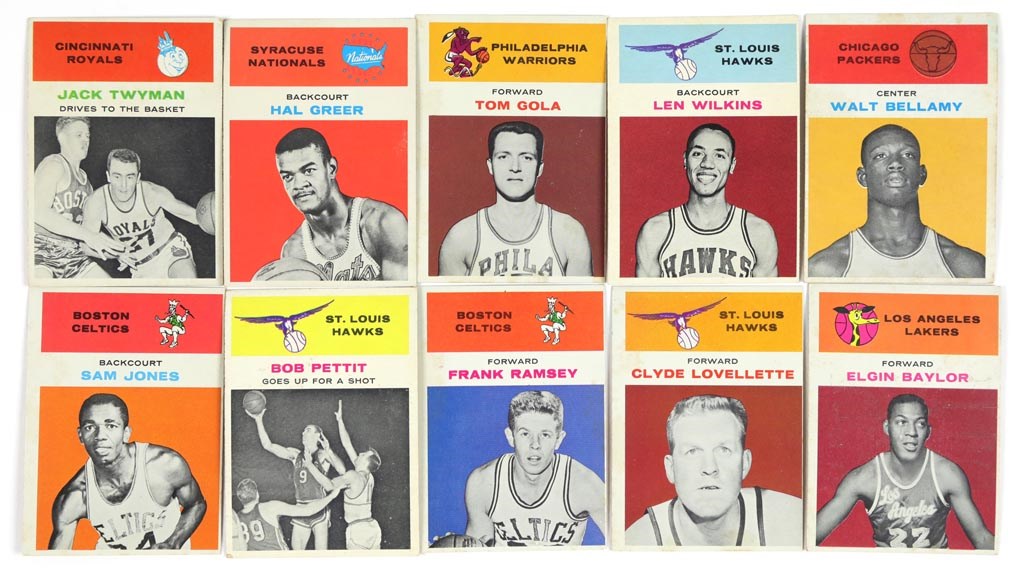 1961 Fleer Basketball Partial Set (46/66)