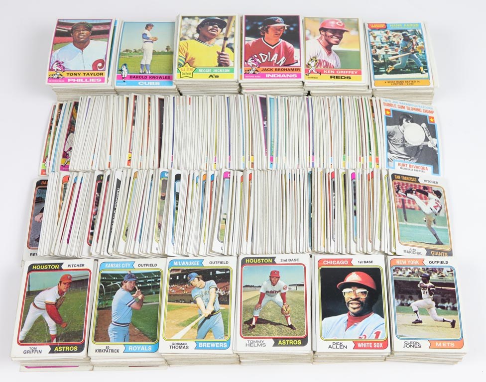 1974 and 1976 Topps Near Complete Sets w/ Washington/San Diego Variations