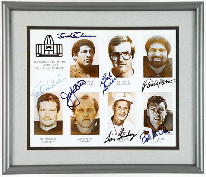 Football - 1990 Pro Football HOF Inductees Signed Commemorative Photograph