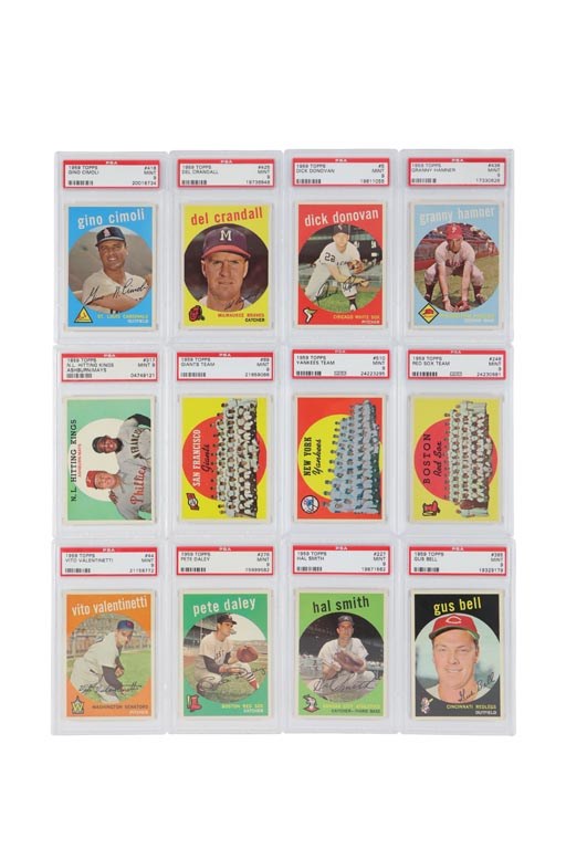 Baseball and Trading Cards - 1959 Topps PSA MINT 9 Collection (19)