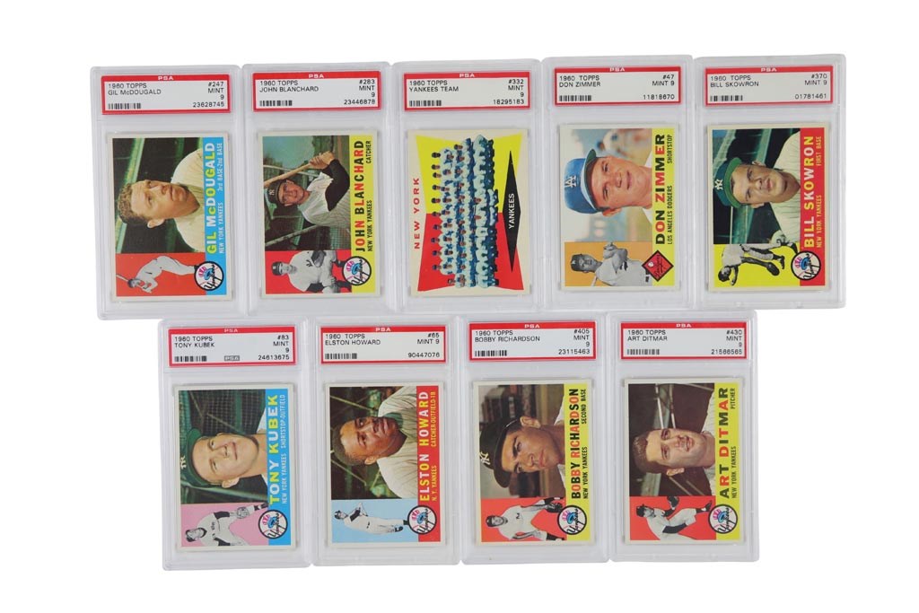 Baseball and Trading Cards - 1960 Topps PSA MINT 9 Collection (17)
