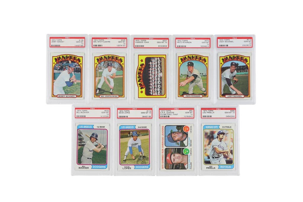Baseball and Trading Cards - 1972-1974 Topps PSA GEM MINT 10 Collection (40+)