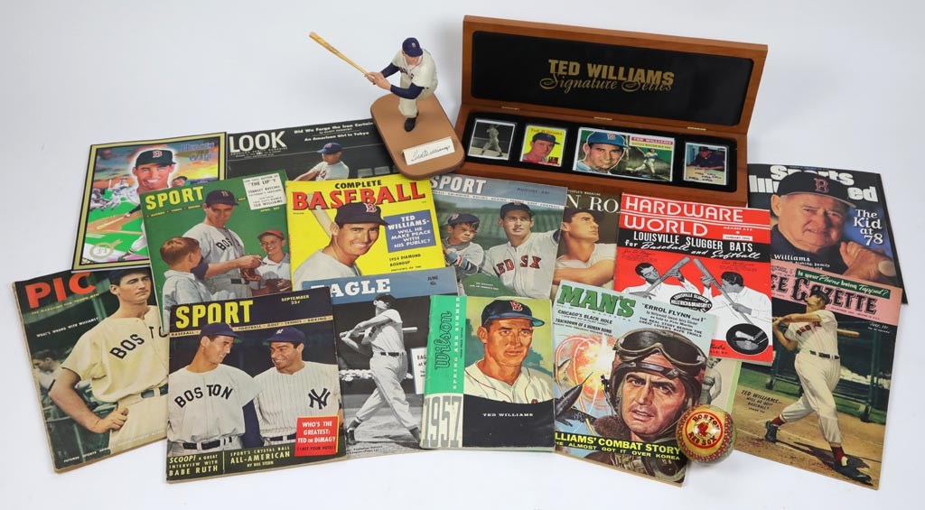 Boston Sports - Ted Williams Publications, Autograph and Memorabilia Collection (30+)