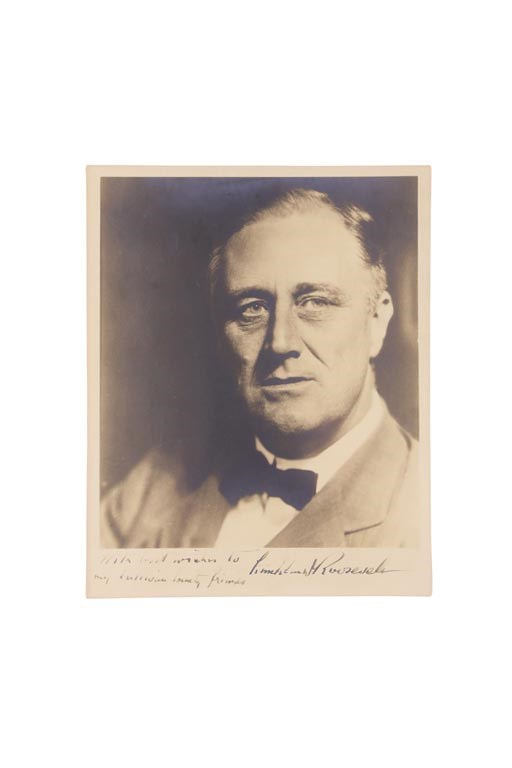 Rock And Pop Culture - Circa 1930s Franklin Roosevelt Signed Photo (PSA)
