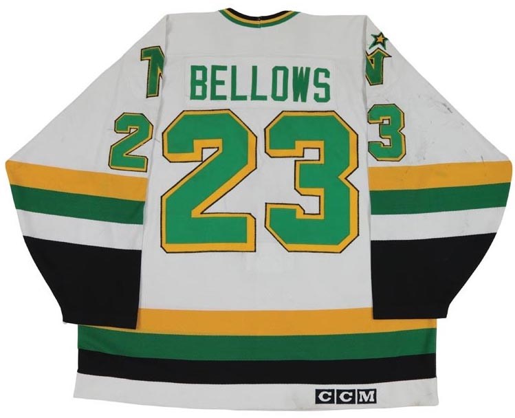 Hockey - 1989-90 Brian Bellows Minnesota North Stars Game Worn Jersey