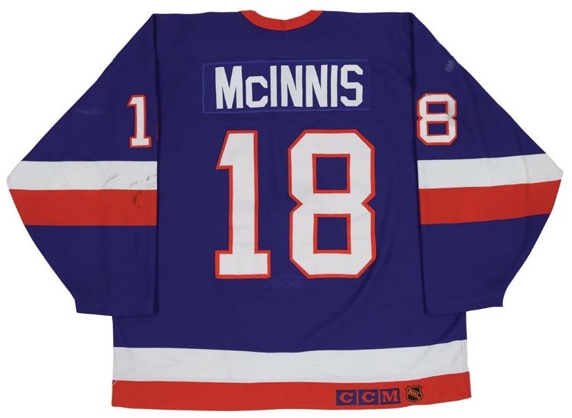 1993-94 Marty McInnis New York Islanders Game Worn Jersey (Photo-Matched)