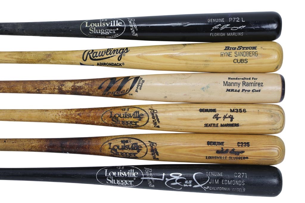 Baseball Equipment - Hall of Famers & Stars Game Used Bat Collection (6)