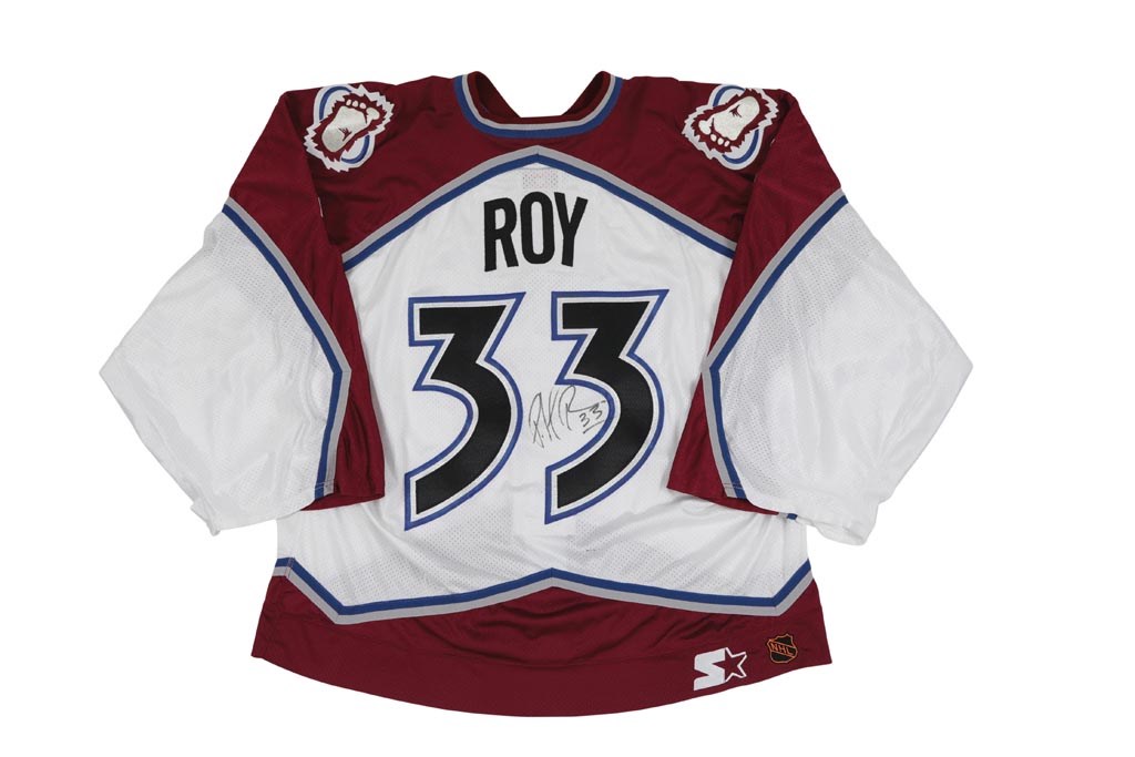 - 2011 Patrick Roy Colorado Avalanche Signed Game Issued Jersey