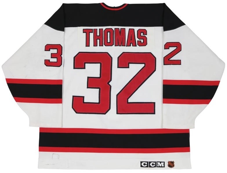 - 1995-96 Steve Thomas New Jersey Devils Game Worn Jersey