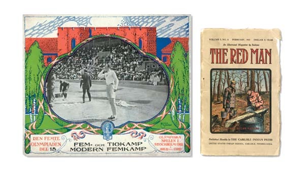 1980 Miracle on Ice & Olympics - 1912 Jim Thorpe Olympic Program & 1913 “The Red Man” Magazine