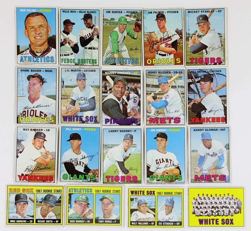 1967 Topps Baseball Collection w/Hunter & Palmer (25+)