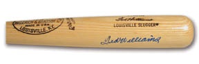 Ted Williams - Ted Williams Signed Bat (35")
