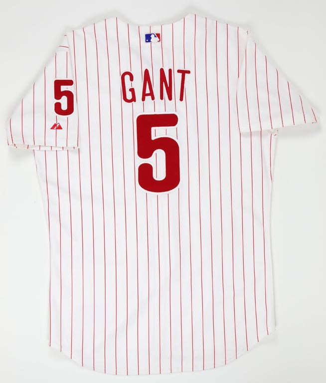 - 1999 Ron Gant Philadelphia Phillies Game Worn Jersey