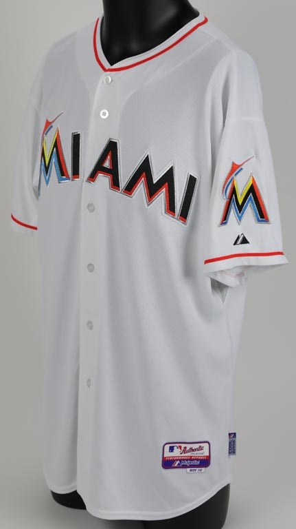 Baseball Equipment - 2014 Jacob Turner Miami Marlins Game Worn Jersey