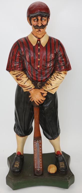 Baseball Player Statue Thermometer