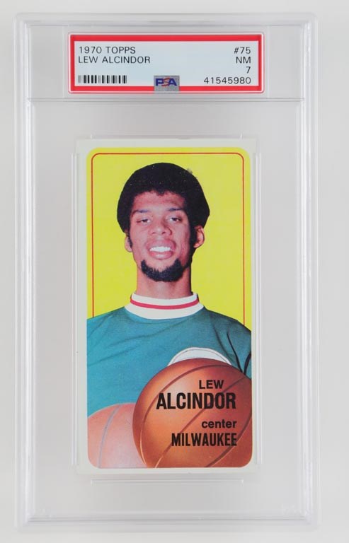 Basketball Cards - 1970 Topps #75 Lew Alcindor PSA NM 7