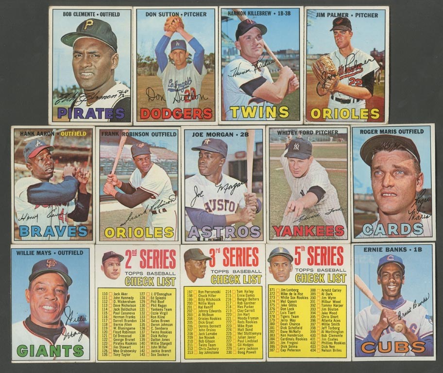 - 1967 Topps Low Number Near Complete Set