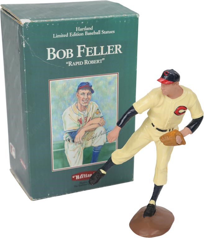 Baseball Memorabilia - Ultra Rare 1990 Bob Feller Dallas Hartland Statue in Original Box - Only 25 Produced