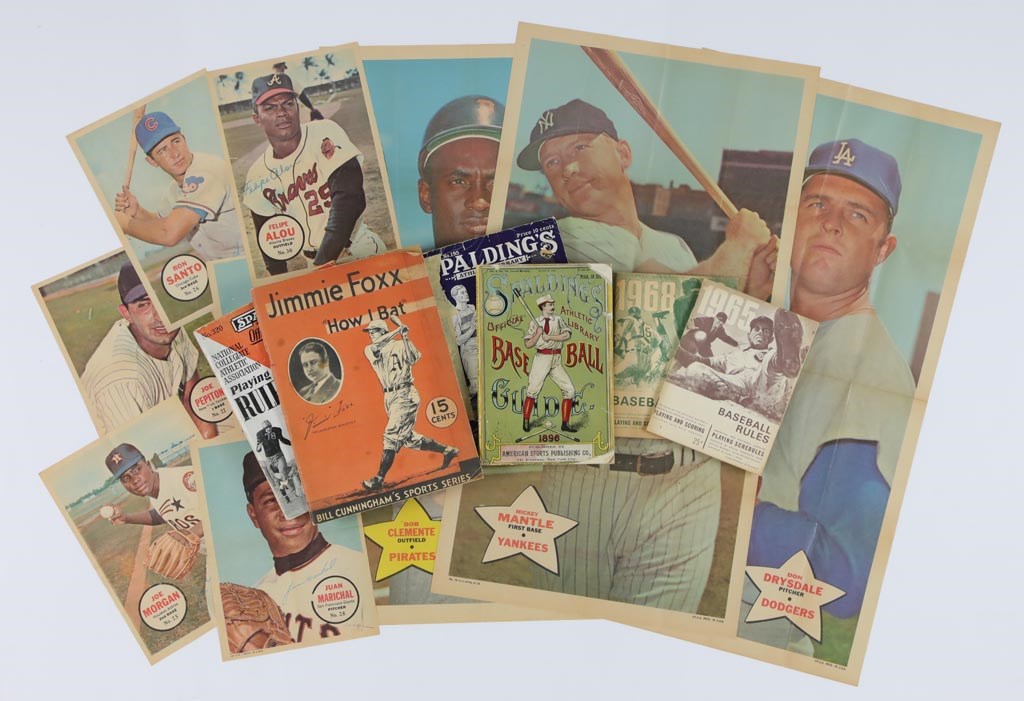 Literature - Array of 19th & 20th Century Professional Sports Publications and Posters (6, plus 9 paper posters)