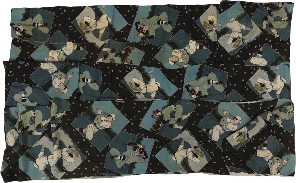 - 1930s Baseball Kimono Fabric - The Nippon Collection