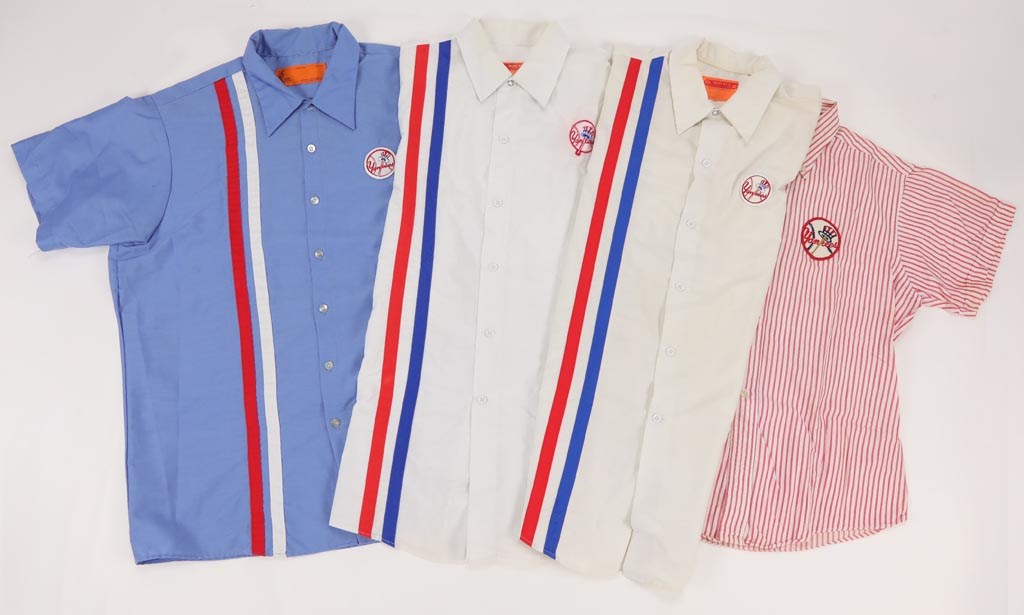 Baseball Memorabilia - Quartet of Vintage New York Yankees Ushers Uniforms