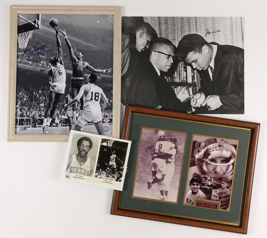 Grouping of Hall of Fame Signed Photos (4)