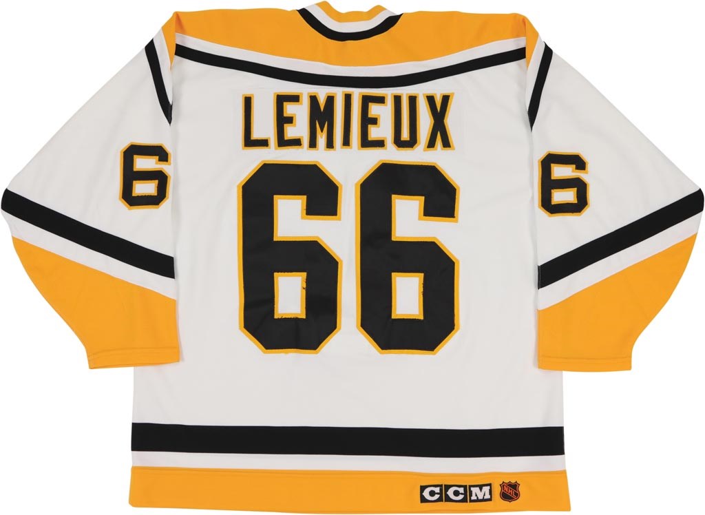Hockey - 1992-93 Mario Lemieux Game Worn Pittsburgh Penguins Jersey - MVP Season!