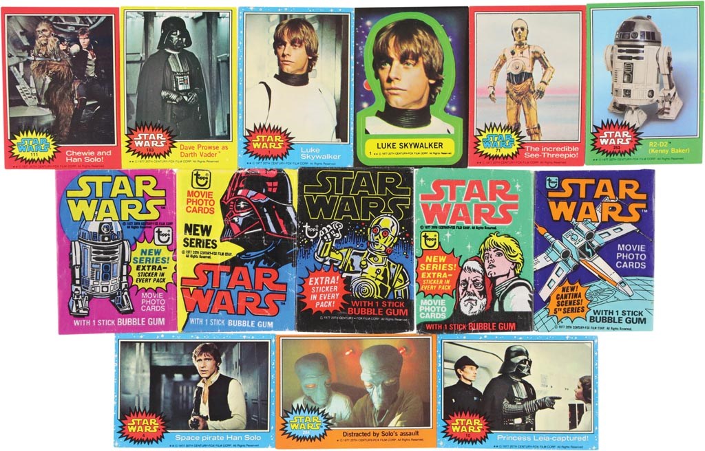 1977 Topps Star Wars Complete Set with All Five Series Wrappers
