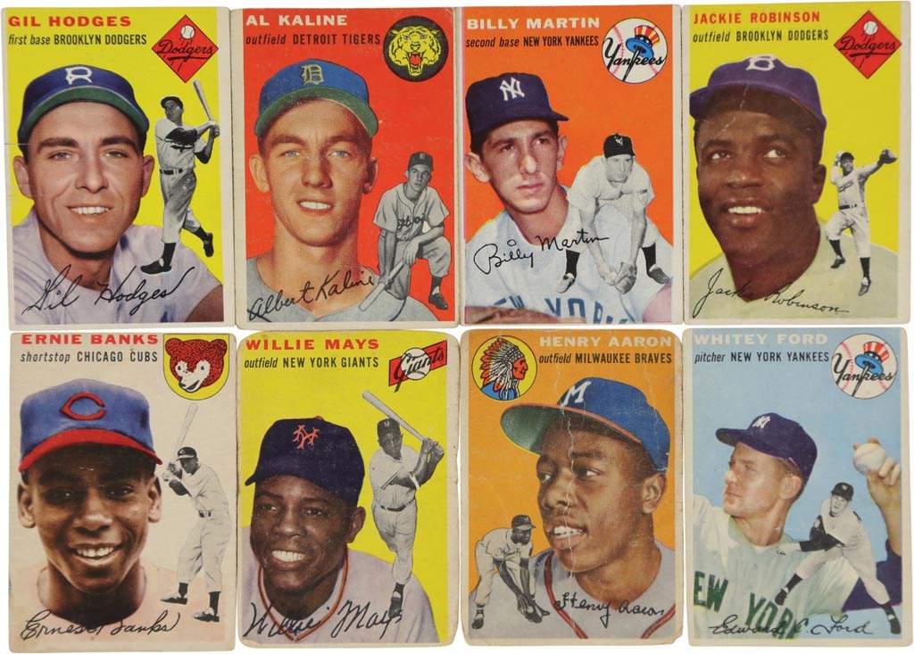 Baseball and Trading Cards - 1954 Topps Baseball Complete Set